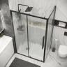 Душевой уголок Grossman Cosmo 120х70 120.K33.02.1270.21.02 профиль Черный матовый стекло шиншилла