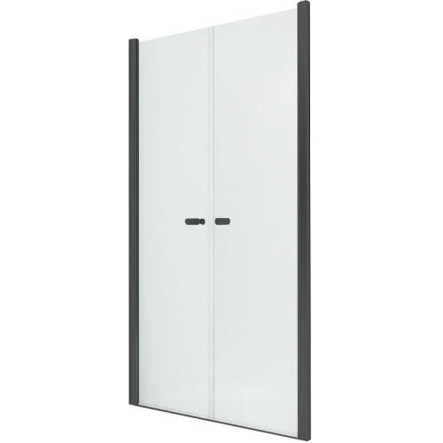 Душевая дверь New Trendy New Soleo Black 90 D-0215A профиль Черный стекло прозрачное