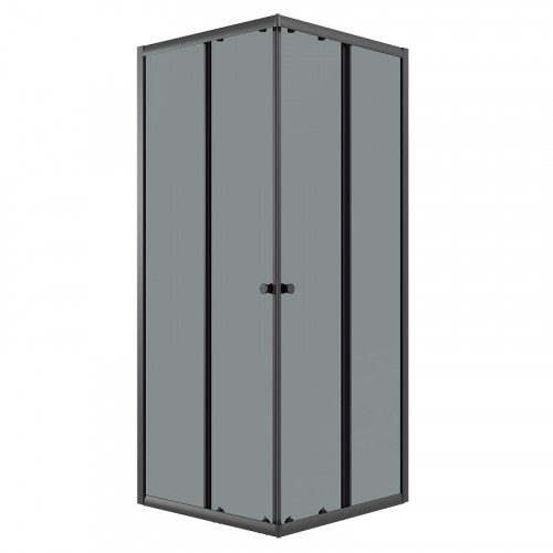 Душевой уголок Niagara Eco 90х90 NG-1009-14QT профиль цвет Черный матовый стекло тонированное