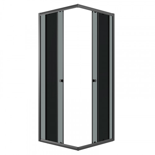 Душевой уголок Niagara Eco 90х90 NG-1009-14QT профиль цвет Черный матовый стекло тонированное