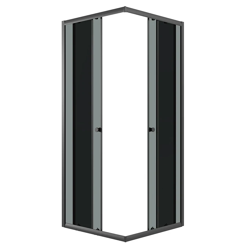 Душевой уголок Niagara Eco 90х90 NG-1009-14QT профиль цвет Черный матовый стекло тонированное