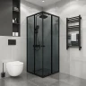 Душевой уголок Niagara Eco 90х90 NG-1009-14QT профиль цвет Черный матовый стекло тонированное