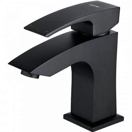 Смеситель для раковины Gappo G07-6 G1007-66 Черный матовый латунь