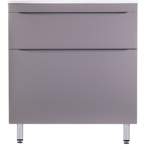 Тумба под раковину Style Line Бергамо 80 СС-00002315 Серая антискрейтч МДФ / ЛДСП