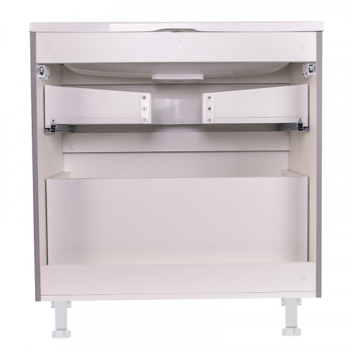 Тумба под раковину Style Line Бергамо 80 СС-00002315 Серая антискрейтч МДФ / ЛДСП