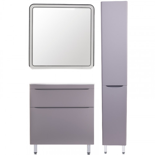 Тумба под раковину Style Line Бергамо 80 СС-00002315 Серая антискрейтч МДФ / ЛДСП