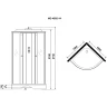 Душевая кабина Niagara Eco 100x100 E100/13/TN без гидромассажа