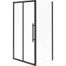 Душевой уголок Esbano Flex 100x80 ESOGF108PSB профиль Черный стекло прозрачное