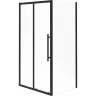 Душевой уголок Esbano Flex 100x80 ESOGF108PSB профиль Черный стекло прозрачное