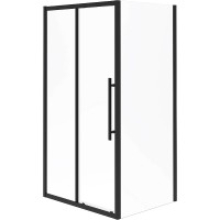 Душевой уголок Esbano Flex 100x80 ESOGF108PSB профиль Черный стекло прозрачное