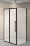Душевой уголок Esbano Flex 100x80 ESOGF108PSB профиль Черный стекло прозрачное