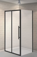Душевой уголок Esbano Flex 100x80 ESOGF108PSB профиль Черный стекло прозрачное