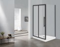 Душевой уголок Esbano Flex 100x80 ESOGF108PSB профиль Черный стекло прозрачное