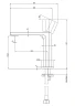 Смеситель для раковины Remer Ottagono ON12GP цвет Золото глянцевое