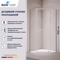 Душевой уголок RGW Passage (Пассаж) PA-081-1 100х100 3508081100-11 профиль Хром стекло прозрачное