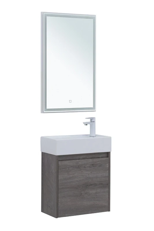 Комплект мебели для ванной Aquanet Nova Lite 50 302529 подвесной Дуб рошелье МДФ / ЛДСП