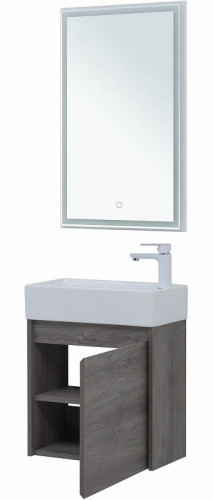 Комплект мебели для ванной Aquanet Nova Lite 50 302529 подвесной Дуб рошелье МДФ / ЛДСП