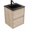 Тумба под раковину Aquanet Милан 50 336381 подвесная Дуб светлый МДФ / ЛДСП