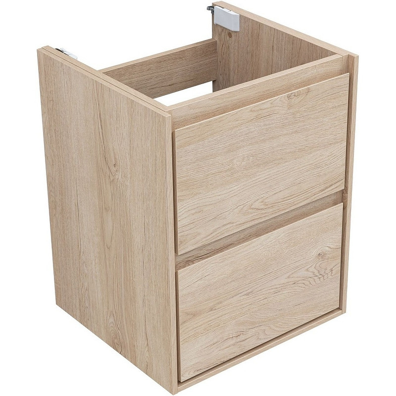 Тумба под раковину Aquanet Милан 50 336381 подвесная Дуб светлый МДФ / ЛДСП