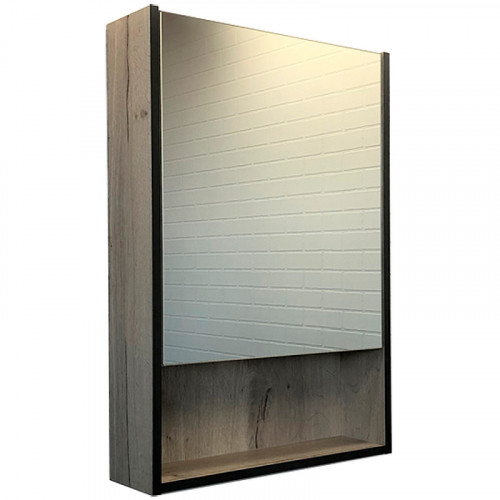 Зеркальный шкаф Comforty Вена 55 00-00009271 Дуб дымчатый МДФ / ЛДСП, стекло