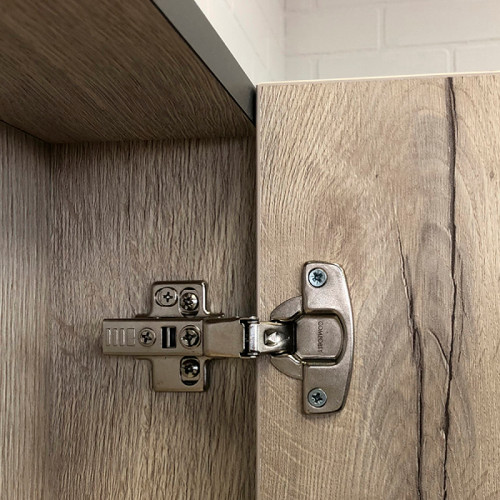 Зеркальный шкаф Comforty Вена 55 00-00009271 Дуб дымчатый МДФ / ЛДСП, стекло