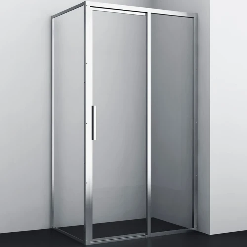Душевой уголок WasserKRAFT Lopau 120x90 32S07R профиль Хром стекло прозрачное