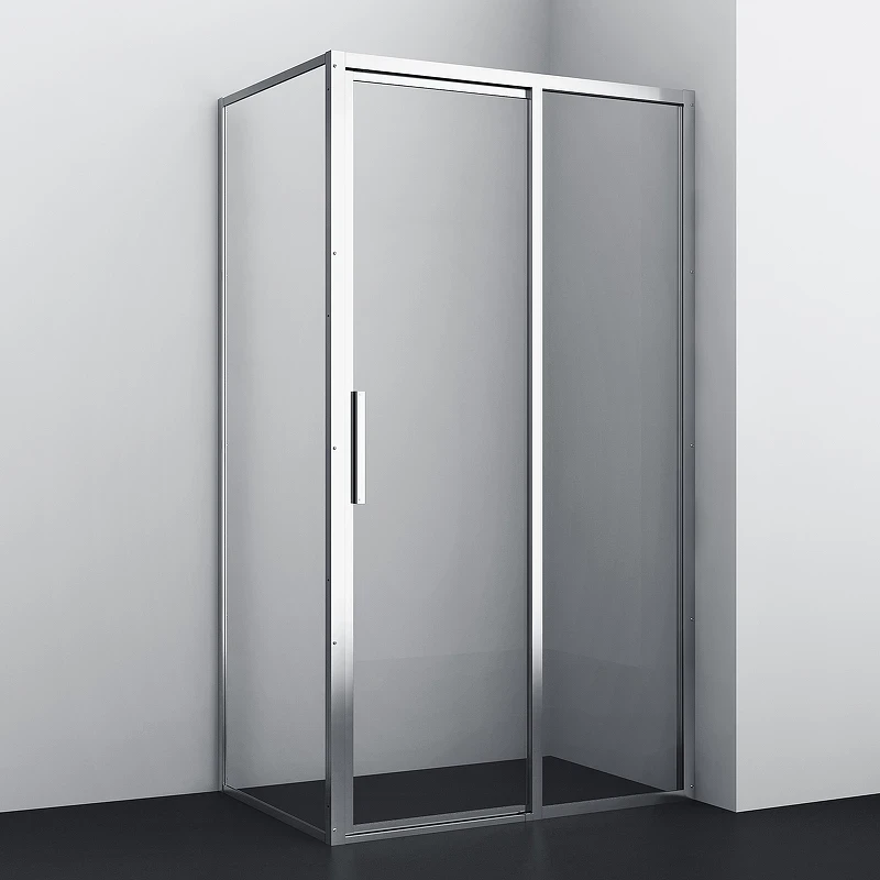 Душевой уголок WasserKRAFT Lopau 120x90 32S07R профиль Хром стекло прозрачное