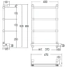 Электрический полотенцесушитель Margaroli Sole 542-4 BOX 5423704CRNB Хром