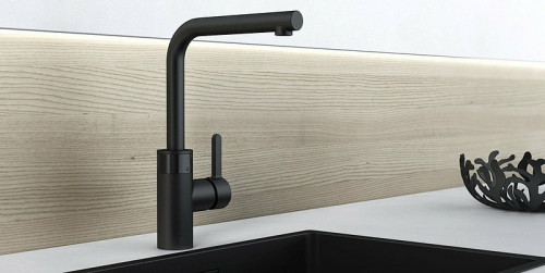 Смеситель для кухни Kludi E-Go 422306675 Черный матовый латунь
