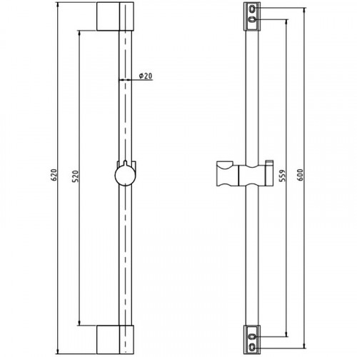 Душевой гарнитур Rav Slezak SK0009CMAT Черный матовый латунь на стену