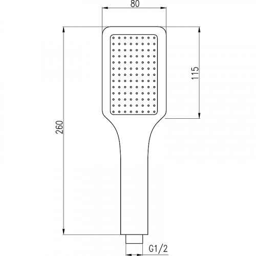 Душевой гарнитур Rav Slezak SK0009CMAT Черный матовый латунь на стену