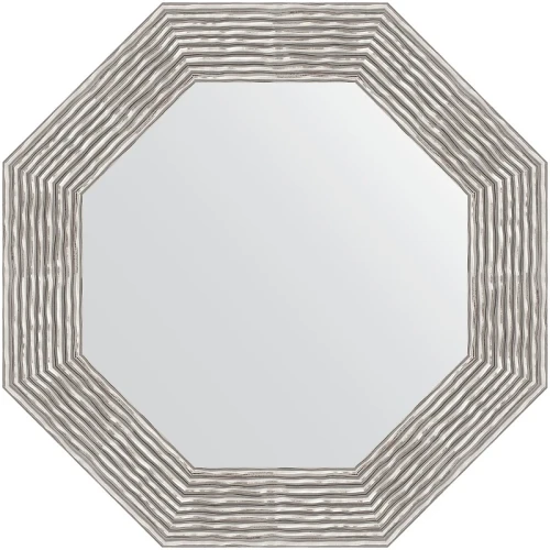 Зеркало Evoform Octagon 61х61 BY 7356 в багетной раме - Волна хром 90 мм стекло