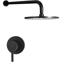 Душевая система Paffoni Light KITLIG011NO Черная матовая латунь встраиваемый