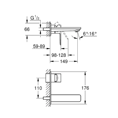 Смеситель для раковины Grohe Lineare 19409001