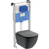 Комплект унитаза с инсталляцией Ideal Standard Tesi T3868V3 с сиденьем Микролифт фарфор подвесной