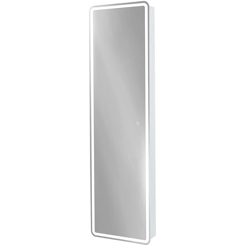 Зеркальный шкаф BelBagno Marino 45 SPC-MAR-450/1600-1A-LED-TCH с подсветкой Белый МДФ / ЛДСП, стекло