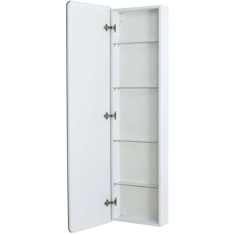 Зеркальный шкаф BelBagno Marino 45 SPC-MAR-450/1600-1A-LED-TCH с подсветкой Белый МДФ / ЛДСП, стекло