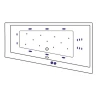 Акриловая ванна Excellent Sfera 170x100 R WAEX.SFP17.ULTRA.CR с гидромассажем