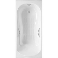 Чугунная ванна Delice Haiti Luxe 150x80 DLR230636R-AS с отверстиями под ручки с антискользящим покрытием