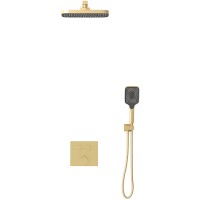 Душевая система Vincea VSFW-4211BG Брашированное золото латунь встраиваемый