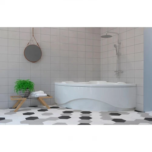 Акриловая ванна Lavinia Boho Elegant 150х150 S2-37050150 цвет Белый глянцевый с каркасом и панелью