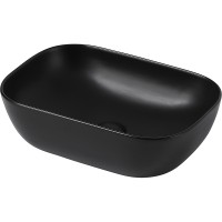 Раковина-чаша Abber Rechteck 46 AC2200MB Черная матовая фаянс накладная