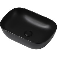 Раковина-чаша Abber Rechteck 46 AC2200MB Черная матовая фаянс накладная