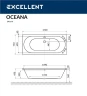 Акриловая ванна Excellent Oceana Slim 170x75 WAEX.OCE17S.SMART.GL с гидромассажем