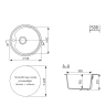 Кухонная мойка Mixline Комфорт ML-GM09 51 551803 цвет Графит