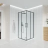 Душевой уголок Veconi Evo 300 GR 110х80 E3-GR-11080-01-C9 профиль Графит брашированный стекло прозрачное