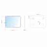 Зеркало Mixline Стив-2 92 535536 с подсветкой с сенсорным выключателем и подогревом