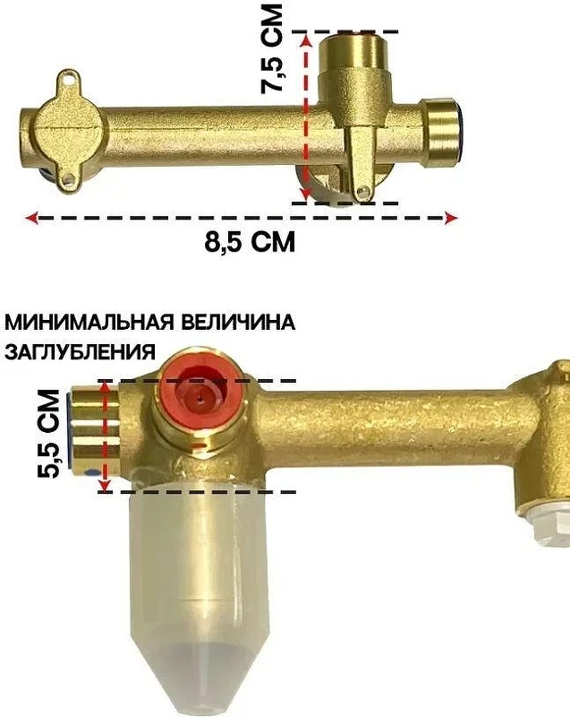 Смеситель для раковины Grocenberg GB588MG Золото матовое