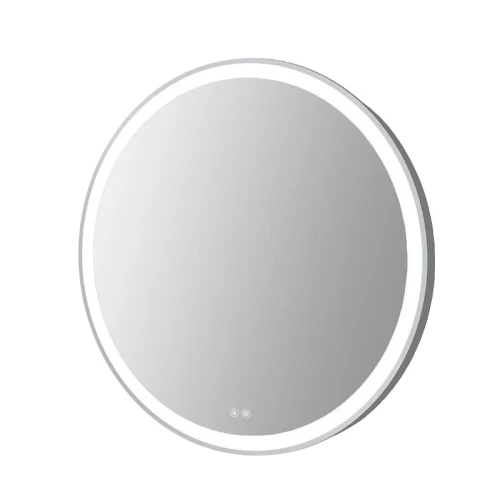 Зеркало Azario Юлия 80 АZ-LED013225 с подсветкой цвет Серый матовый с сенсорным выключателем