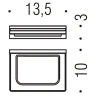 Мыльница Colombo Design Look B1601.HPS1-VAN Нержавеющая сталь